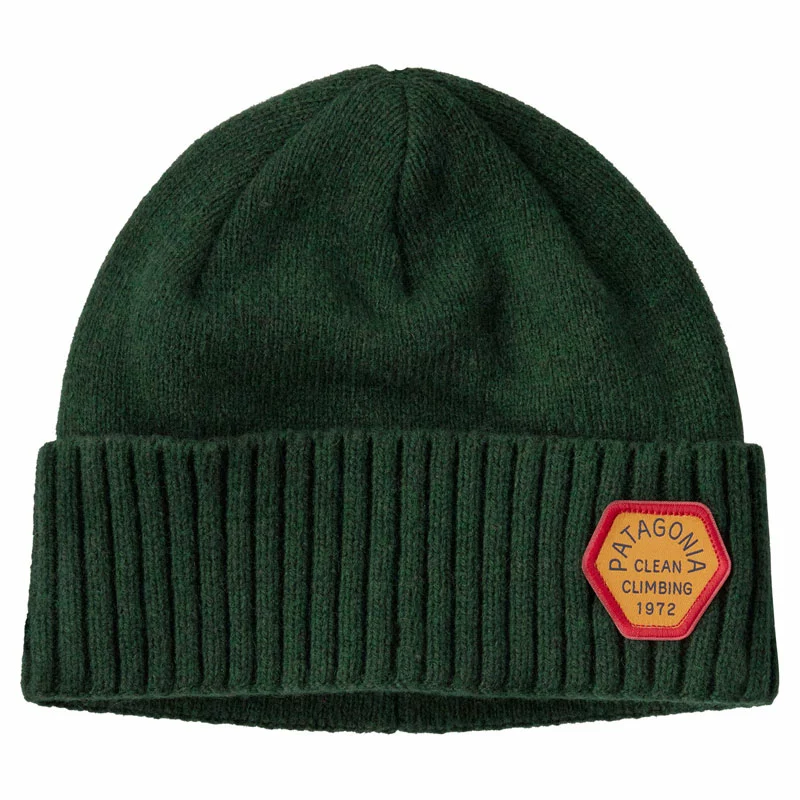 Patagonia Brodeo Beanie Clean Climb Patch Pinyon Green 3 Patagonia Brodeo Beanie Clean Climb Patch Pinyon Green