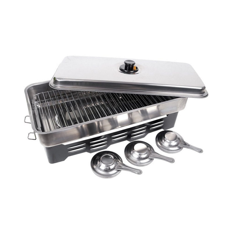 Fladen Fiskerök XL M. 3 Brännare 50x24,5x10,2cm 3 Fladen Fiskerök XL M. 3 Brännare 50x24,5x10,2cm