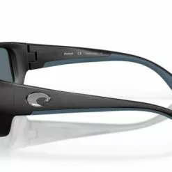 Costa Del Mar Costa Fantail Matte Black Blue Mirror 580P -Bérets et chapeaux Soldes Magasin 90061659 3