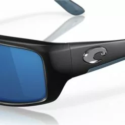 Costa Del Mar Costa Fantail Matte Black Blue Mirror 580P -Bérets et chapeaux Soldes Magasin 90061659 6