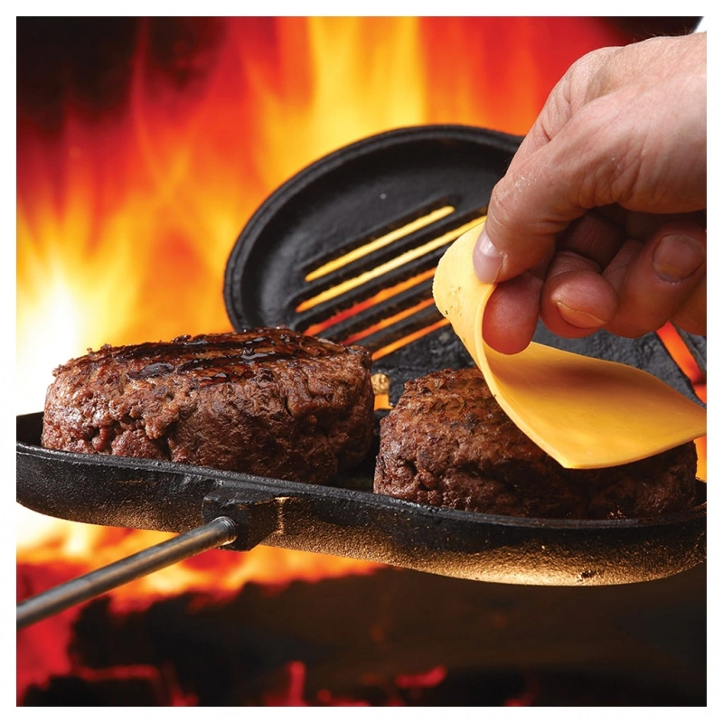 Coghlans Cast Iron Double Broiler 4 Coghlans Cast Iron Double Broiler – Image 2