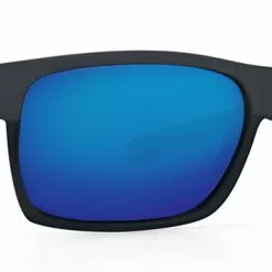 Costa Del Mar Costa Half Moon - Shiny Black/Matte Black - Blue Mirror 580P