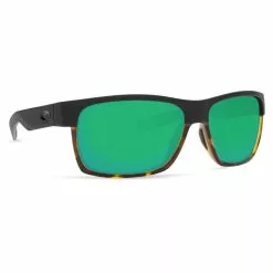 Costa Del Mar Costa Half Moon Black/Shiny Tort (Glas) - Green Mirror 580G