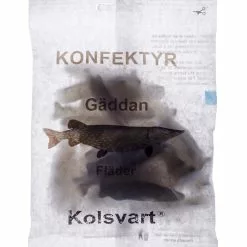 Kolsvart Gäddan Godis