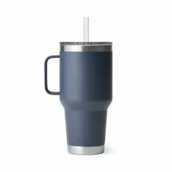 Yeti Rambler 35 Oz Straw Mug - Navy -Bérets et chapeaux Soldes Magasin SKU 0327 NVY 2