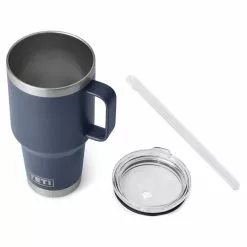 Yeti Rambler 35 Oz Straw Mug - Navy -Bérets et chapeaux Soldes Magasin SKU 0327 NVY 3