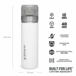 Stanley The Quick Flip Water Bottle 700ml - Polar 10 Stanley The Quick Flip Water Bottle 700ml - Polar -Bérets et chapeaux Soldes Magasin ST1009149029 3